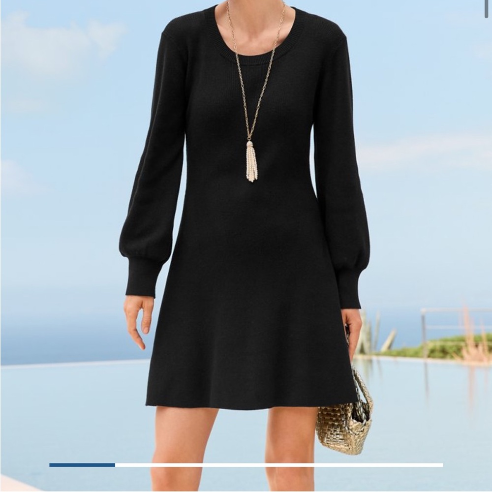 Tommy Bahama Flared Pickford Balloon-Sleeve Dress